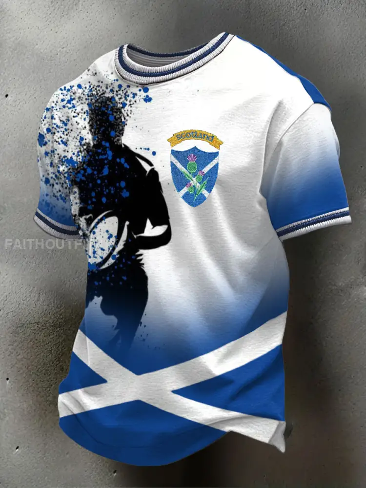 Men’s Scotland Rugby Lover Printed T-Shirt