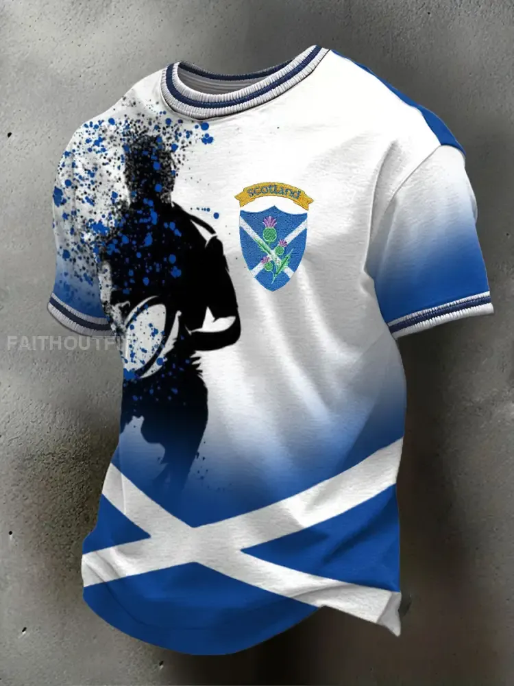 Men’s Scotland Rugby Lover Printed T-Shirt