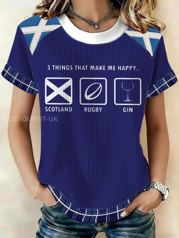 Women’s Scotland Rugby Lover Printed T-Shirt