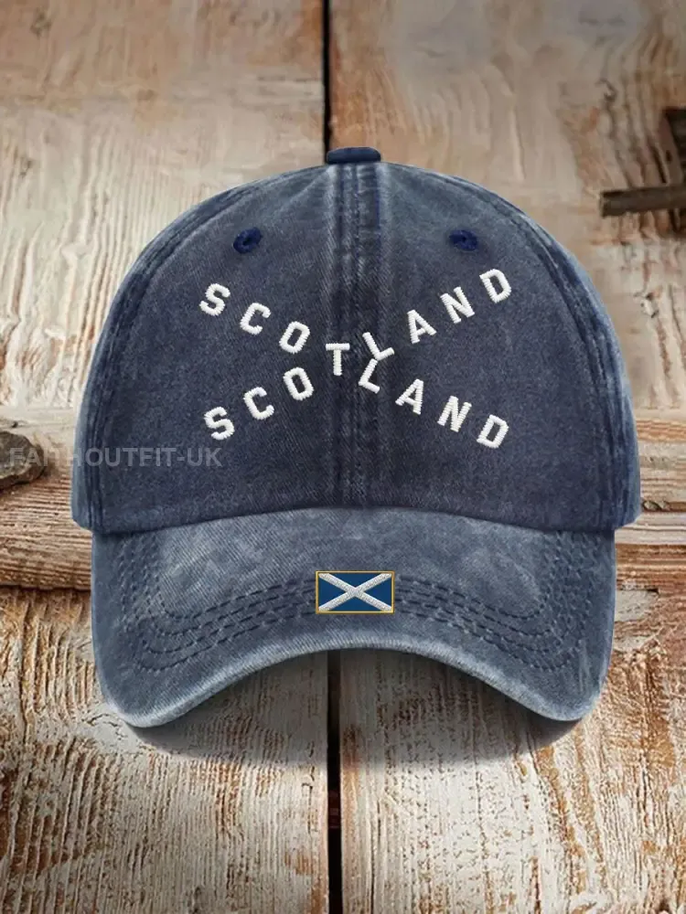 Unisex Scotland Rugby Lover Printed Hat - Navy Blue · ONE