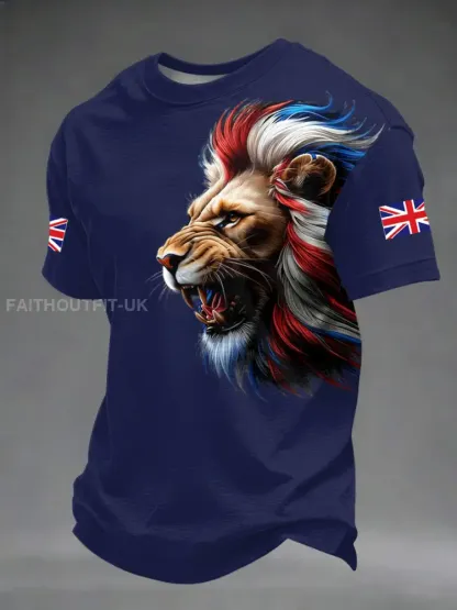 Men’s British Style Printed T-shirt