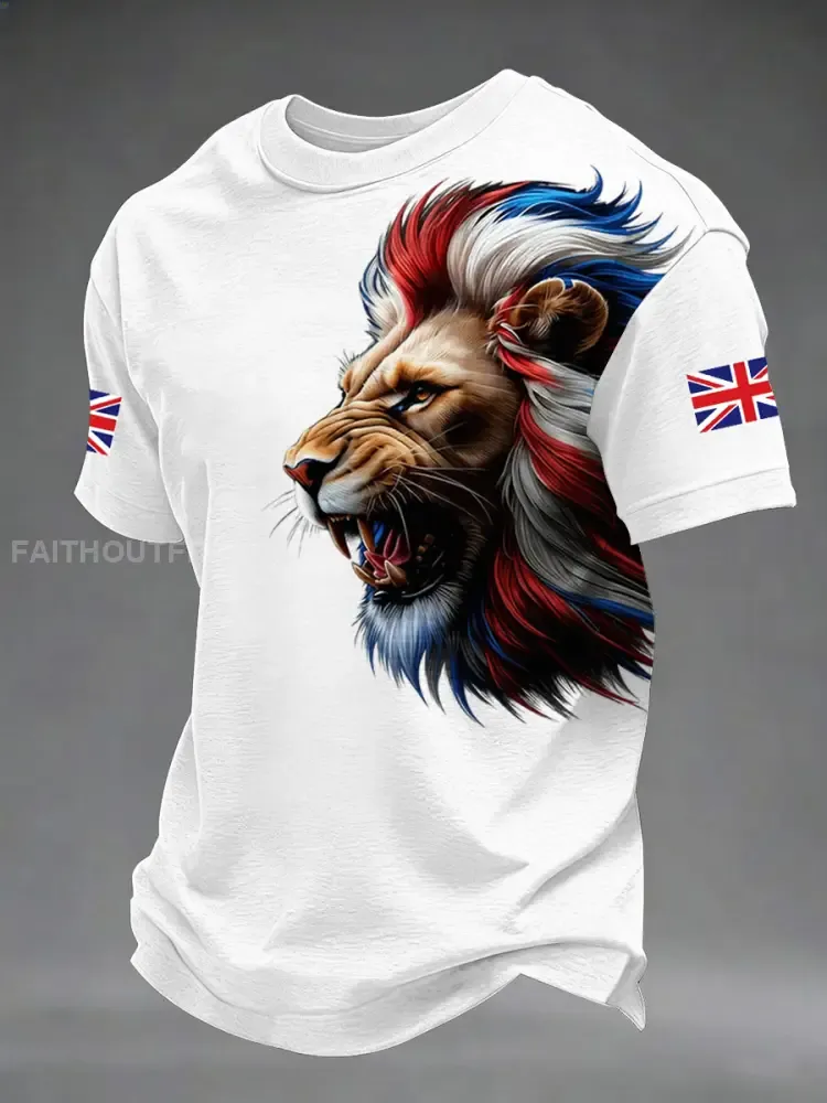 Men’s British Style Printed T-shirt