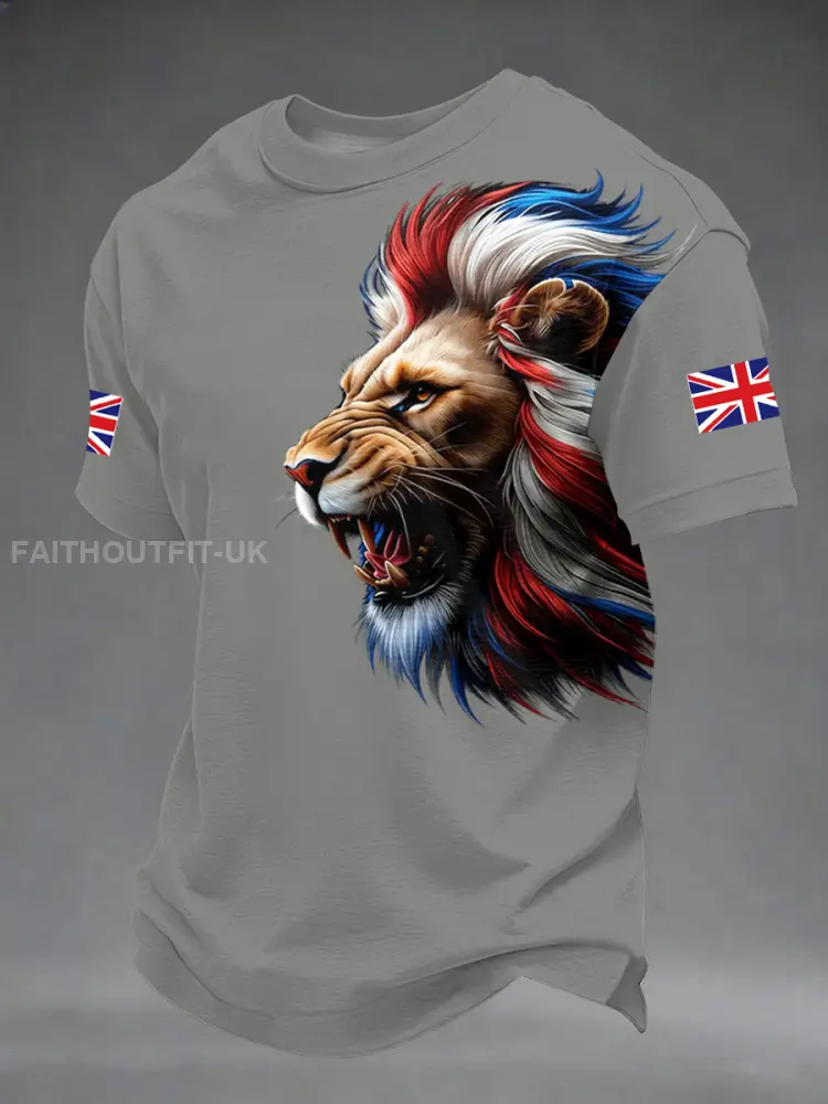 Men’s British Style Printed T-shirt