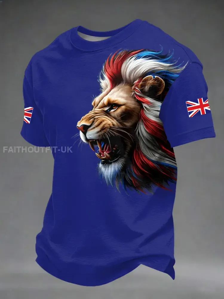 Men’s British Style Printed T-shirt