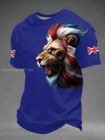 Men’s British Style Printed T-shirt