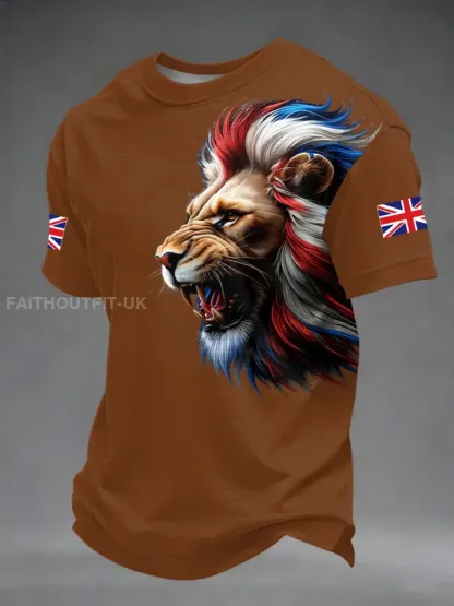 Men’s British Style Printed T-shirt