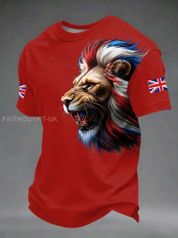 Men’s British Style Printed T-shirt