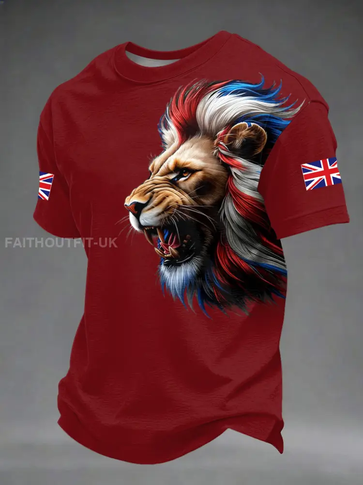 Men’s British Style Printed T-shirt