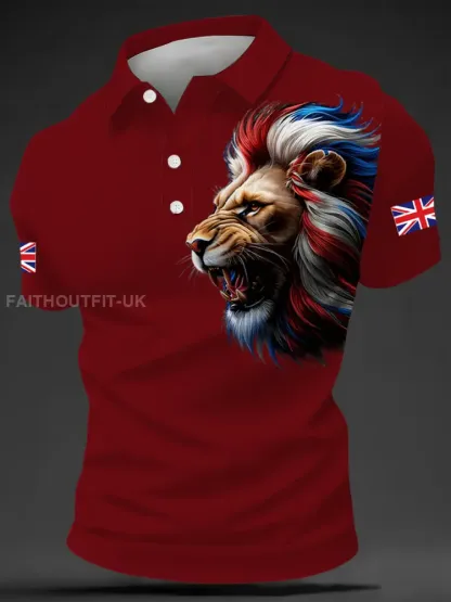 Men’s British Style Print Casual Top