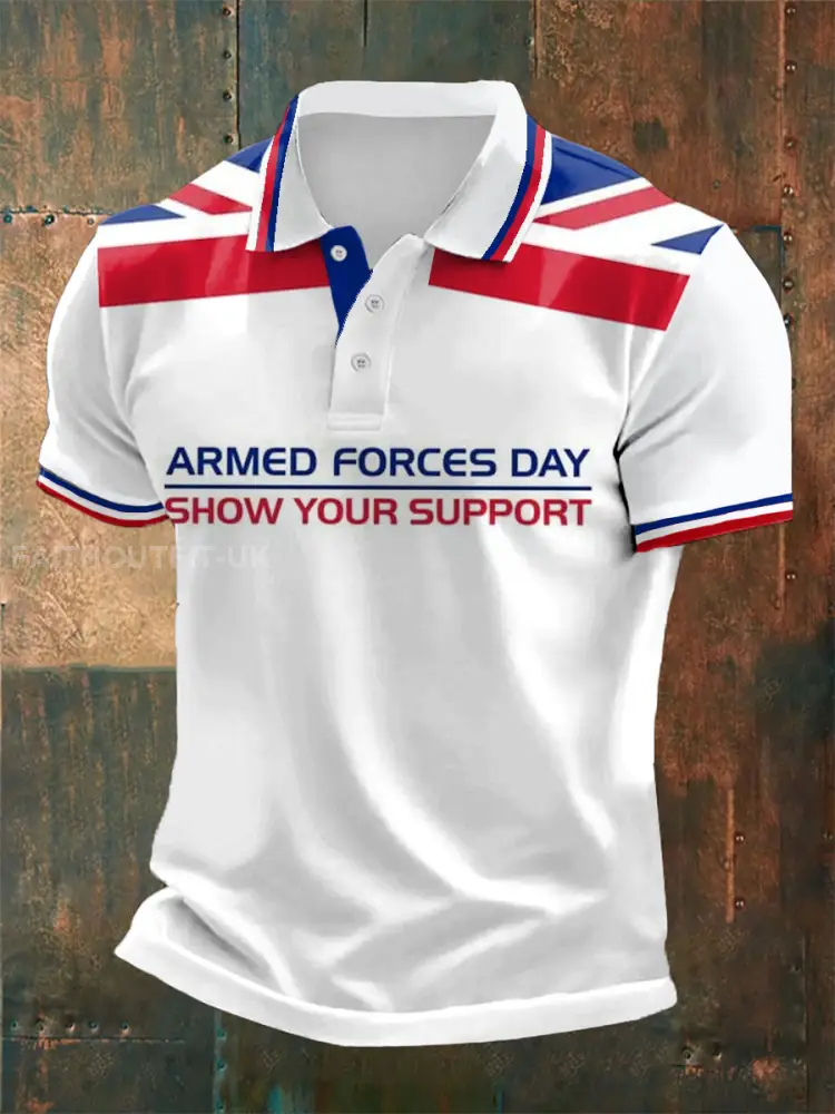 Men’s Armed Forces Day polo shirt