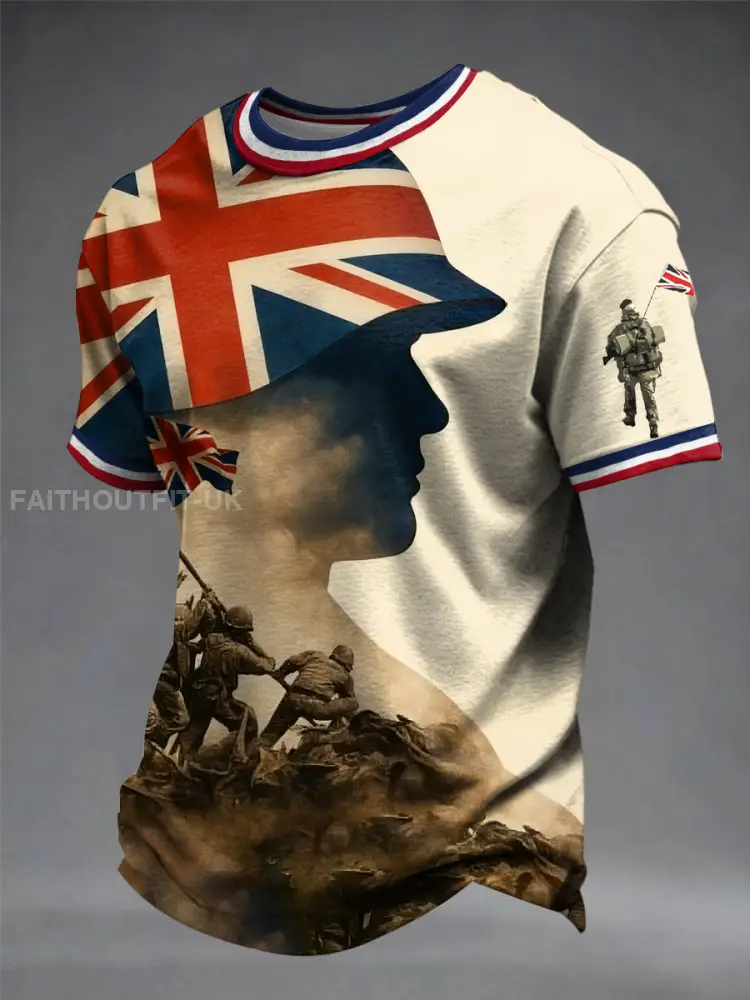 Men’s british veteran short sleeves t-shirt