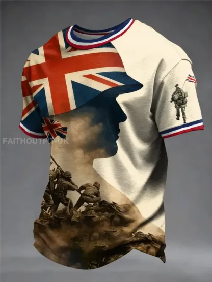 Men’s british veteran short sleeves t-shirt