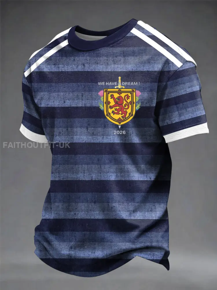 Men’s UK Football Lover Scotland Printed short sleeves t-shirt