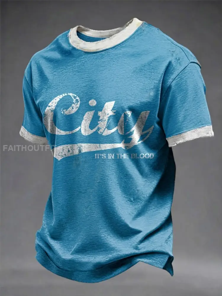 Men’s City It’s In The Blood Short Sleeves T-shirt