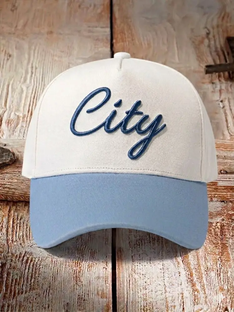 Unisex Resort Hawaiian Design Print Hat - Light Blue · ONE
