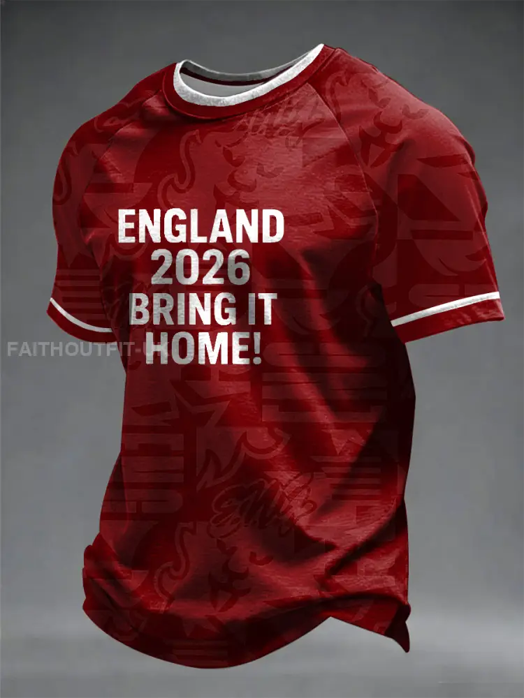 Men’s UK Football Lover England Printed short sleeve t-shirt