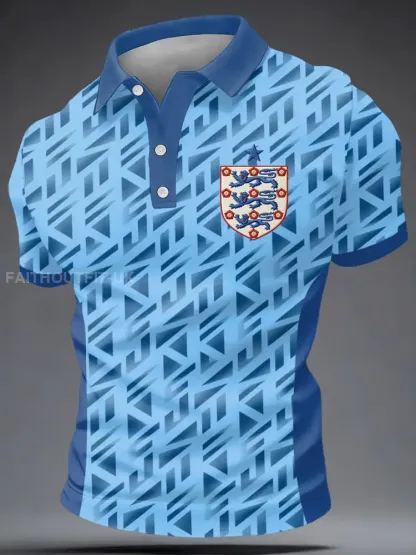 Men’s UK Football Lover England Printed polo shirt