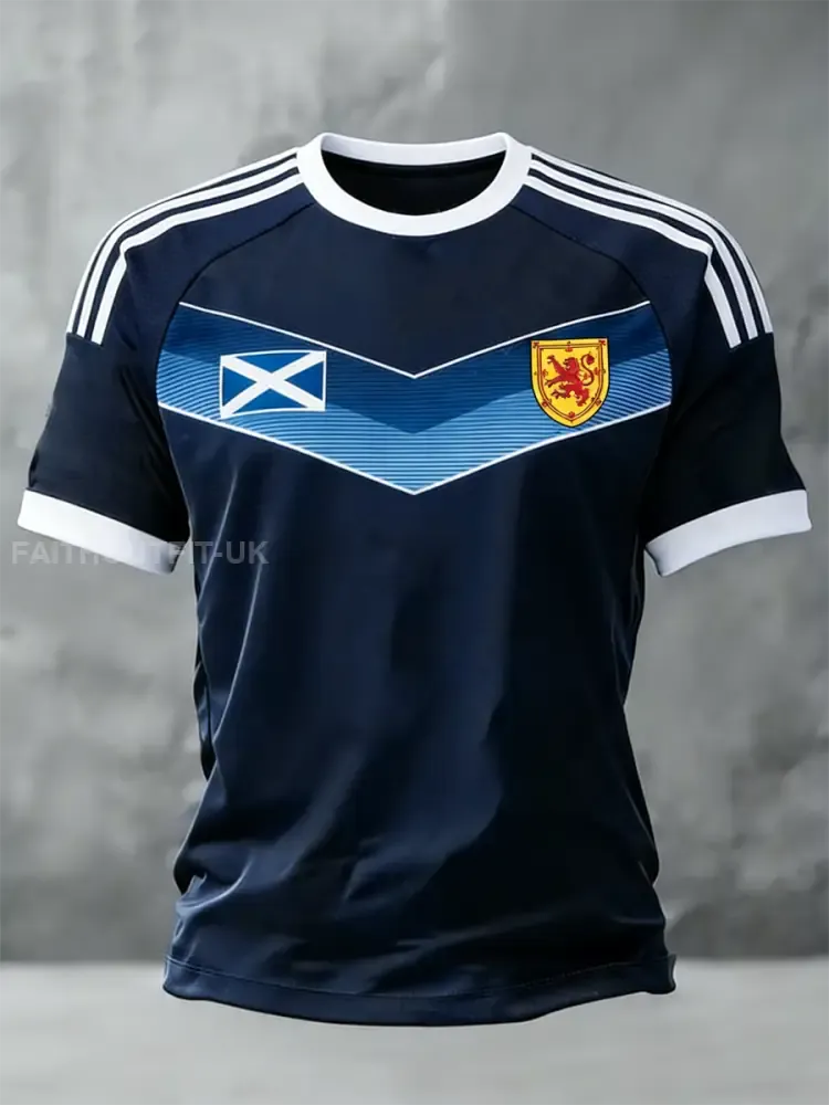 Men’s UK Football Lover Scotland Printed short sleeve t-shirt