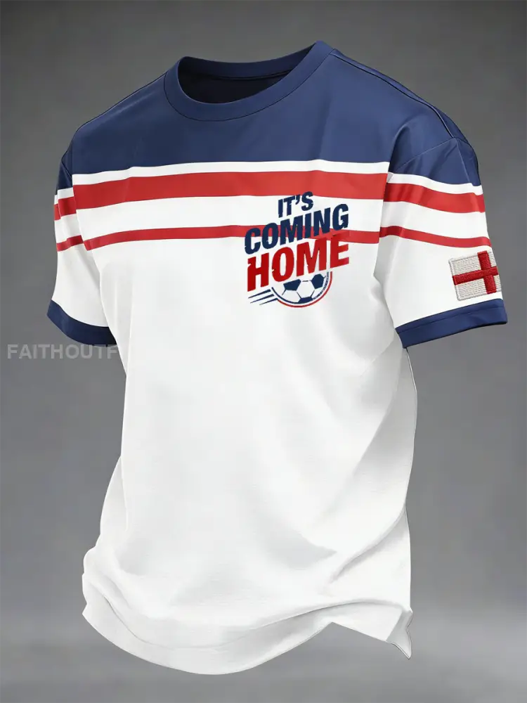 Men’s UK Football Lover England Printed short sleeves t-shirt