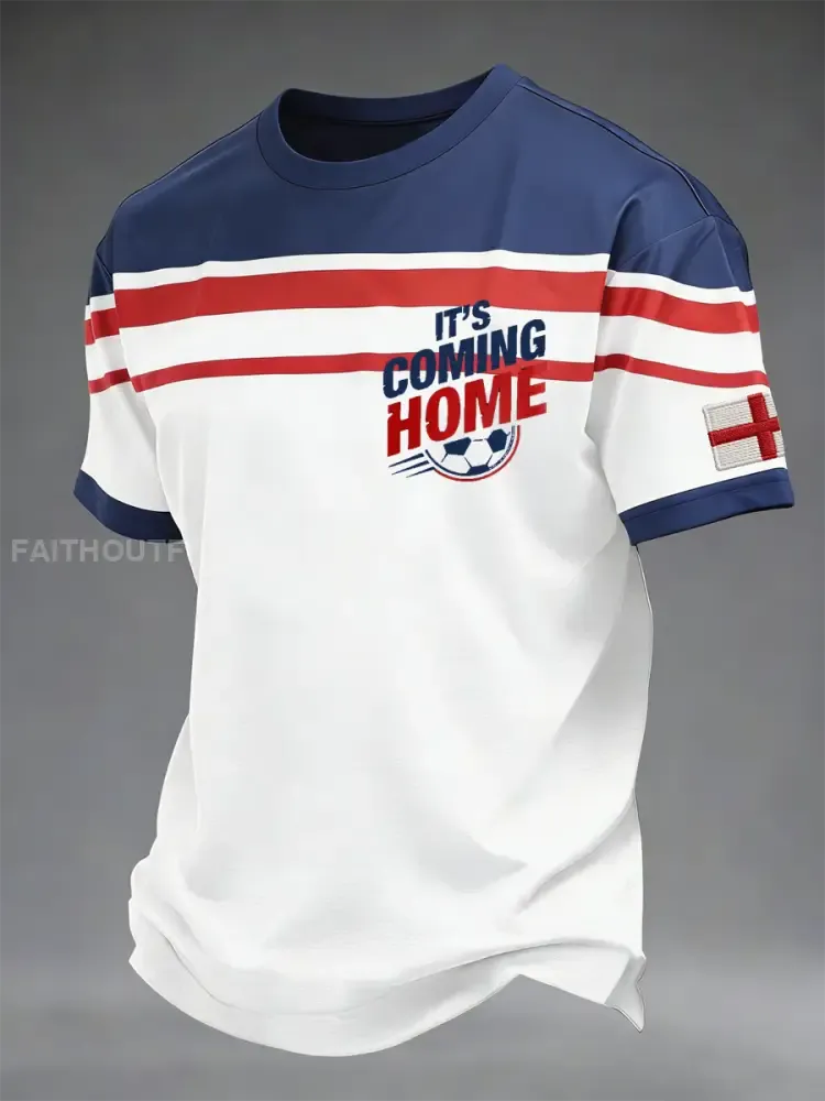Men’s UK Football Lover England Printed short sleeves t-shirt