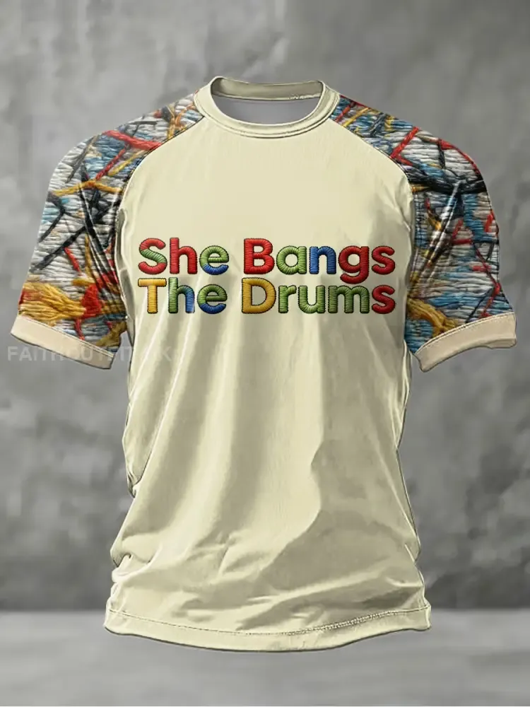 Men’s Lemon Roses Music Lover Printed short sleeve t-shirt