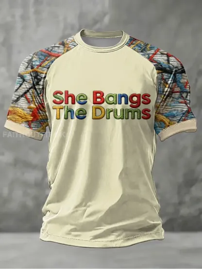 Men’s Lemon Roses Music Lover Printed short sleeve t-shirt