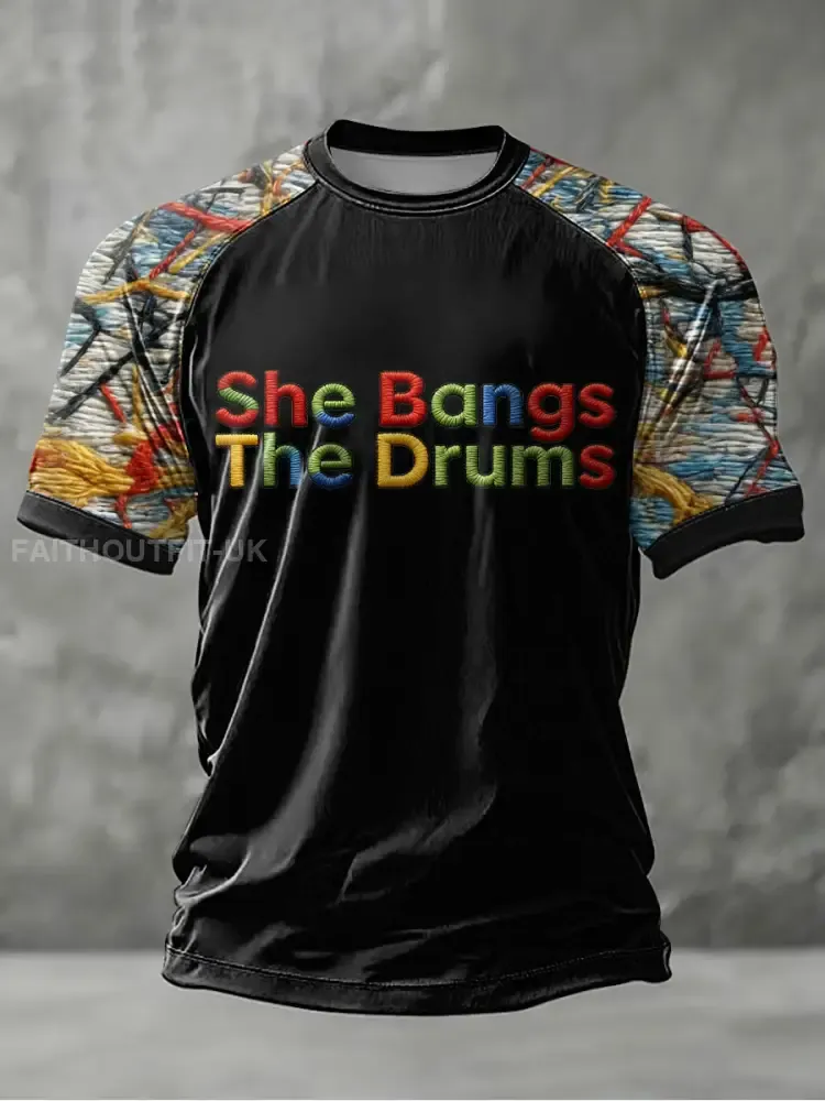 Men’s Lemon Roses Music Lover Printed short sleeve t-shirt