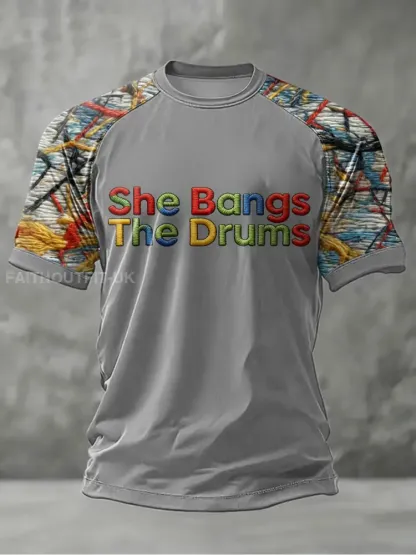 Men’s Lemon Roses Music Lover Printed short sleeve t-shirt