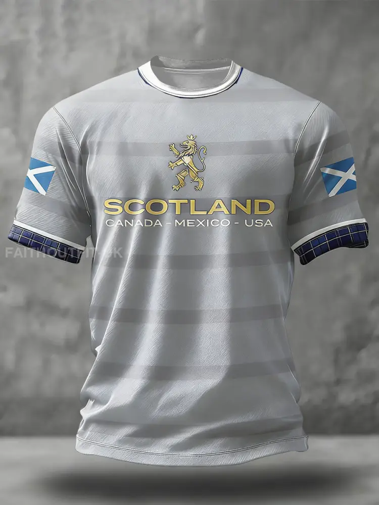 Men’s Scotland Football Lover Printed T-shirt