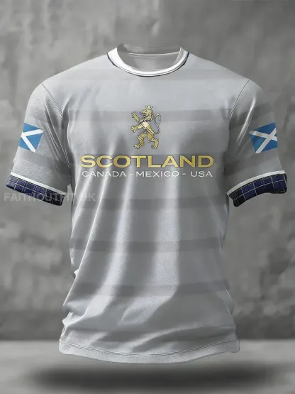 Men’s Scotland Football Lover Printed T-shirt