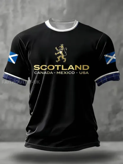 Men’s Scotland Football Lover Printed T-shirt