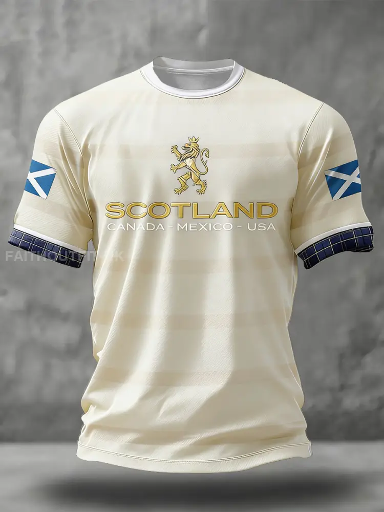 Men’s Scotland Football Lover Printed T-shirt