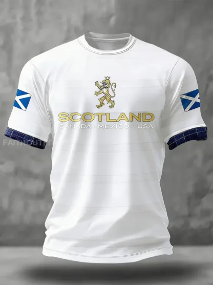 Men’s Scotland Football Lover Printed T-shirt