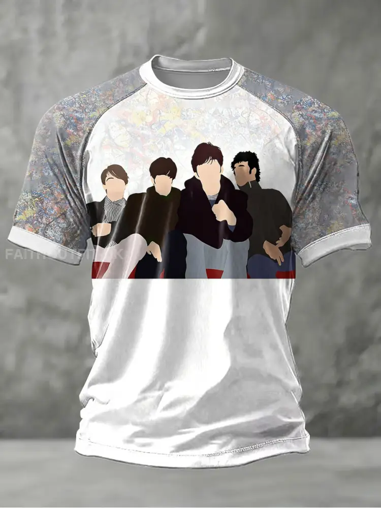 Men’s Lemon Roses Music Lover Printed short sleeve t-shirt