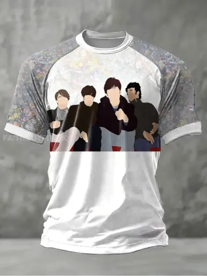 Men’s Lemon Roses Music Lover Printed short sleeve t-shirt
