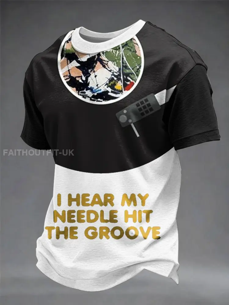 Men’s Lemon Roses Music Lover Printed short sleeves t-shirt