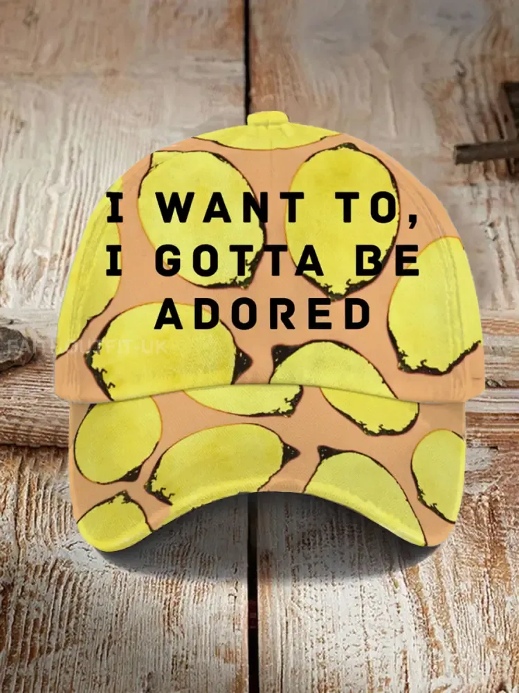 Unisex Lemon Roses Music Lover Printed Hat - As picture · ONE