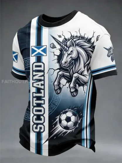 Men’s UK Football Lover Scotland Printed short sleeves t-shirt