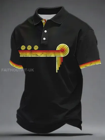 Men’s Lemon Roses Music Lover Printed polo shirt