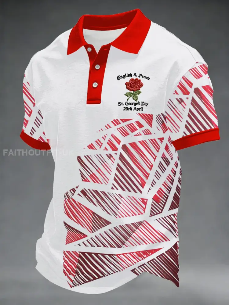 Men’s St George’s Day polo shirt