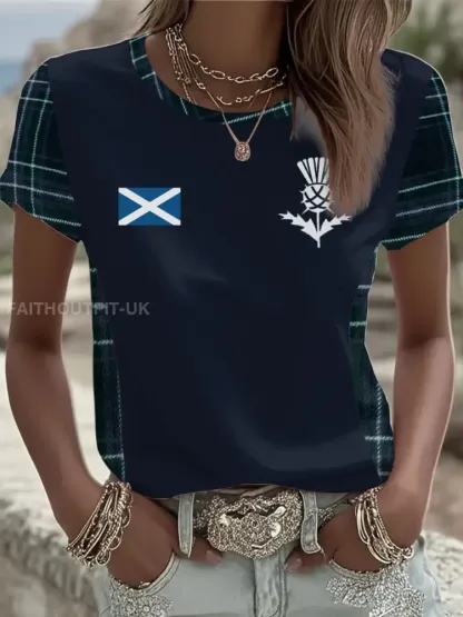 Women’s Scottish Rugby lovers short-sleeved T-shirt
