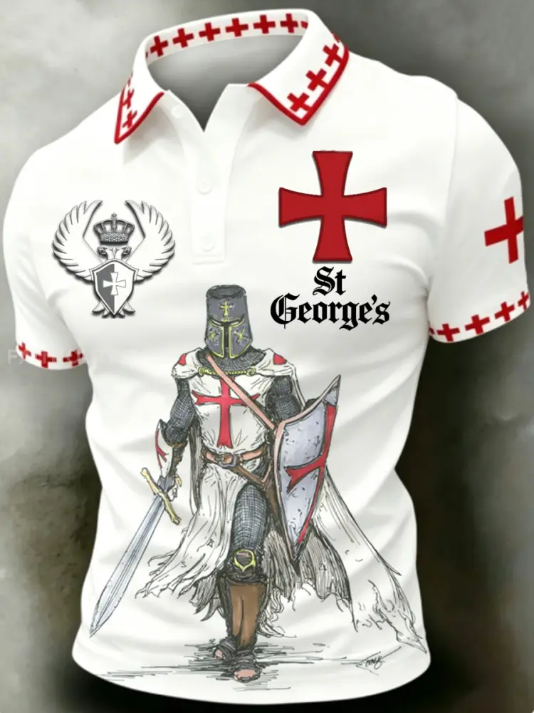 Men’s St George’s Day polo shirt