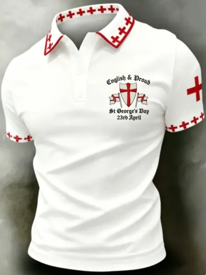 Men’s St George’s Day polo shirt