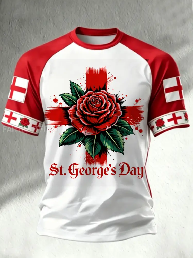 Men’s St. George’s Day short sleeve t-shirt