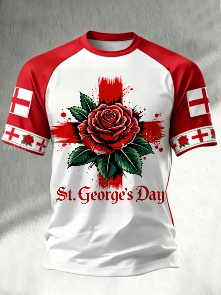 Men’s St. George’s Day short sleeve t-shirt