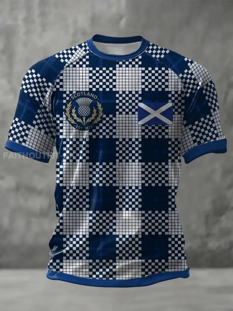 Unisex UK Scotland Football Lover 2026 Printed T-shirt