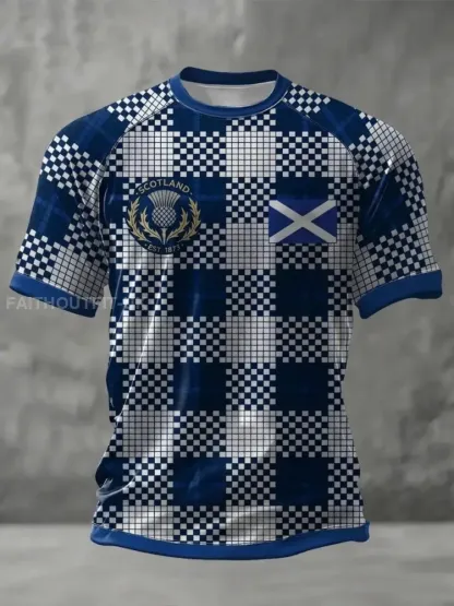 Unisex UK Scotland Football Lover 2026 Printed T-shirt