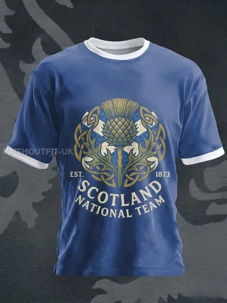 Unisex UK Scotland Football Lover 2026 Printed T-shirt