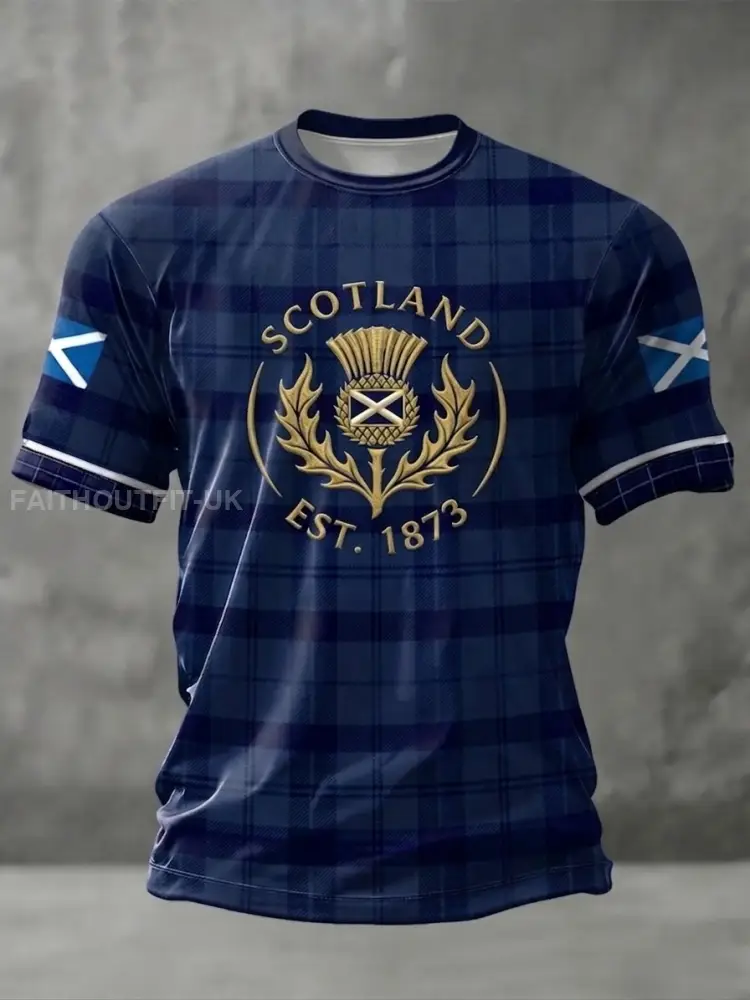 Unisex UK Scotland Football Lover 2026 Printed T-shirt