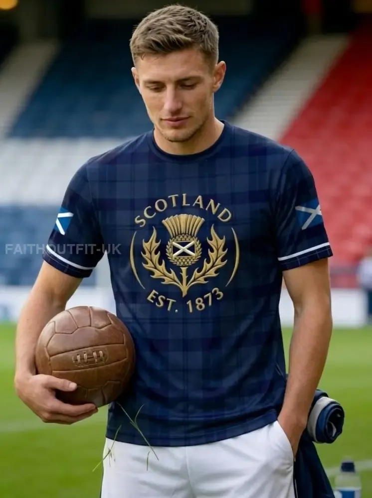 Unisex UK Scotland Football Lover 2026 Printed T-shirt